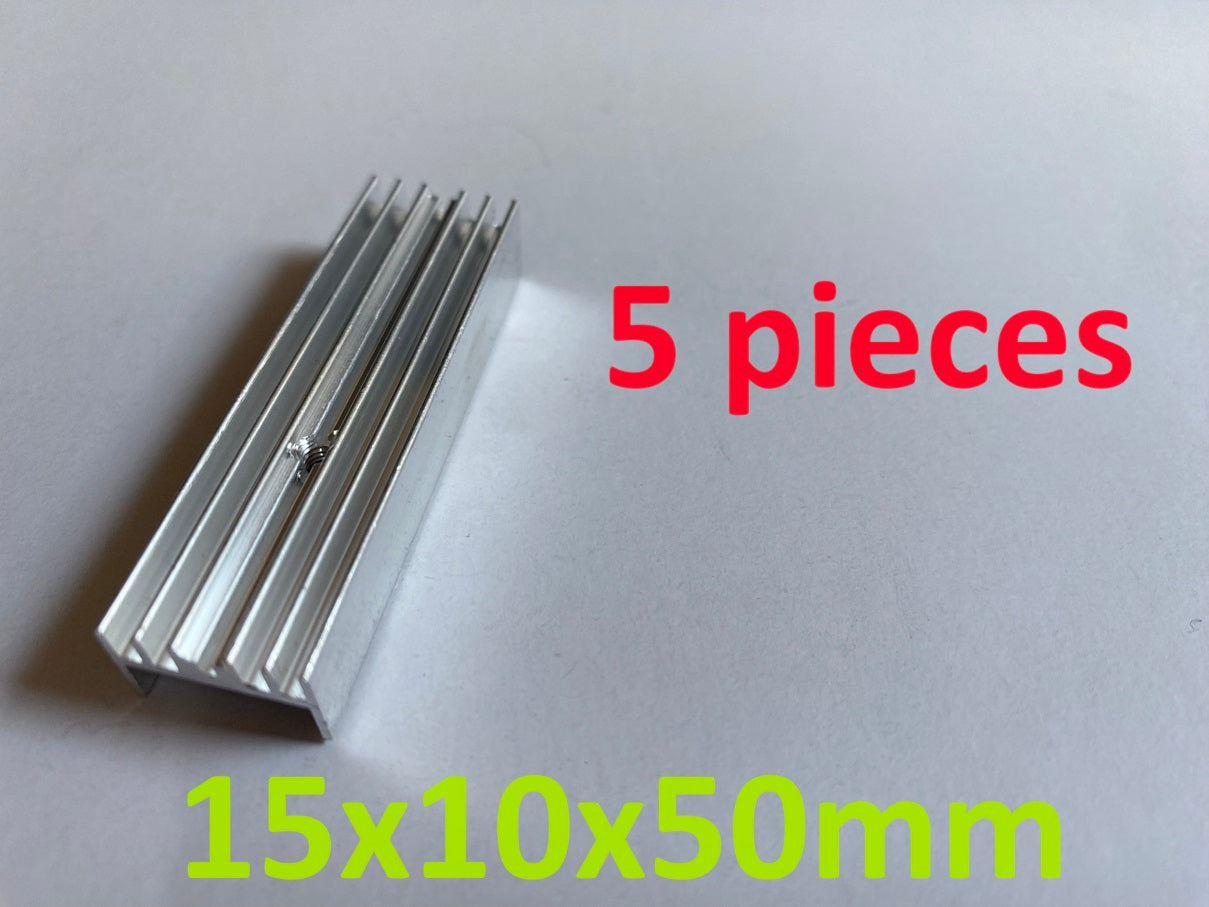 5 Metal Alloy Heatsinks various sizes available UK stock