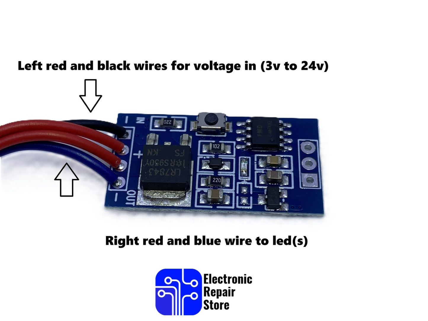 LED dimmer fader flash unit with memory for models railways gundam see video