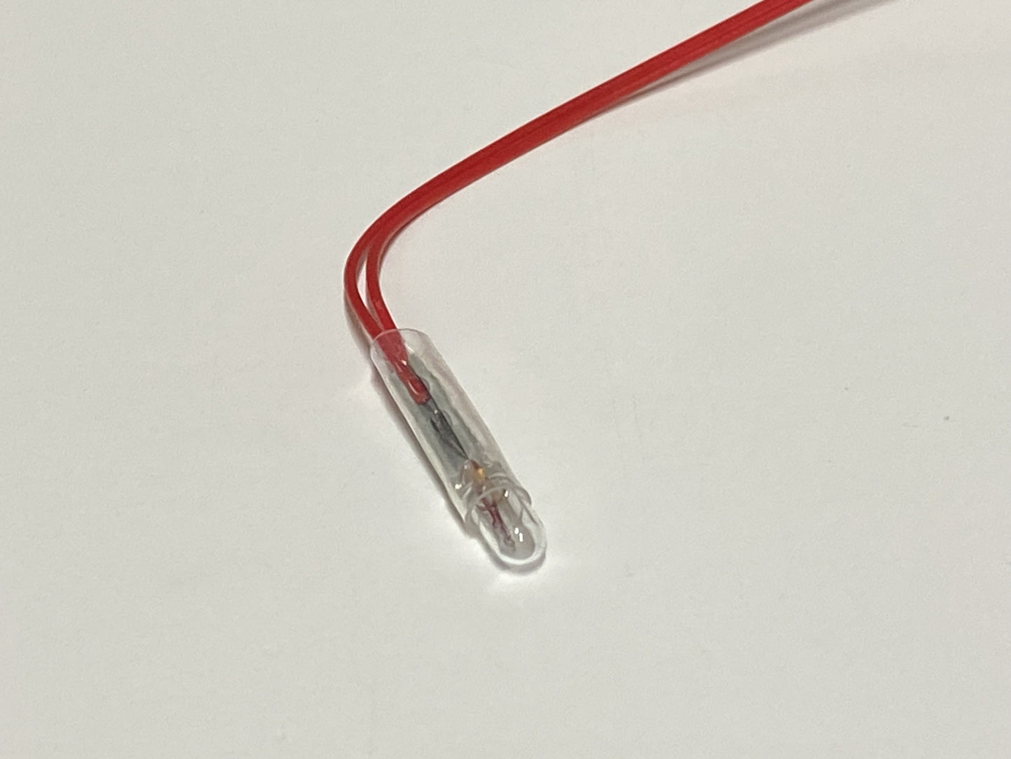 3V 3mm Incandescent Wired Rice Grain Lamp Bulb for Models DIY trains etc