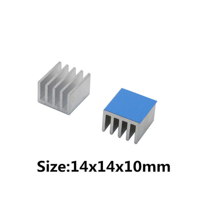 Self Adhesive Thermal Heat Sink Various sizes CPU chips electronics 5 or 10 pack
