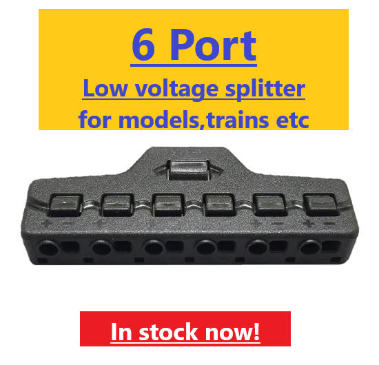 6 Ports Out Box Splitter Quick Connect Low Voltage Wire Splitter Distribution