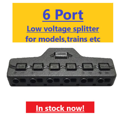 6 Ports Out Box Splitter Quick Connect Low Voltage Wire Splitter Distribution