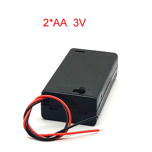 Battery case holder for AA and AAA batteries 3V for leds projects models trains