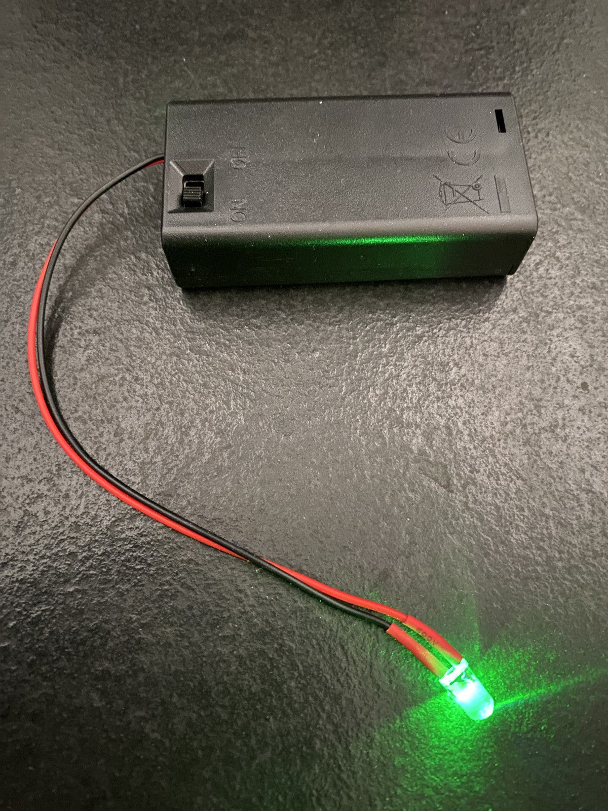 Wired LED Light with Battery Box On/Off Switch AAA or AA colours and lengths