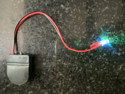 Wired LED Light with Watch Battery Box CR2032 On/Off Switch colours and lengths