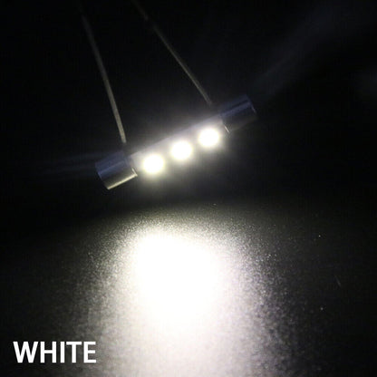 AC DC 6V 8V 12v Festoon LED Fuse Lamp Bulb Warm Cool White Blue Red Green Hifi