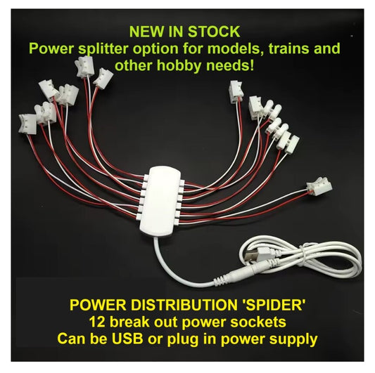 USB Power Supply with 12 ports Power Supply Output Universal Plug Models Trains