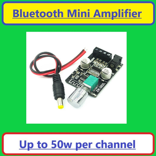 Mini HQ Bluetooth 5.0 Wireless Audio Digital Power amplifier Stereo board 50Wx2