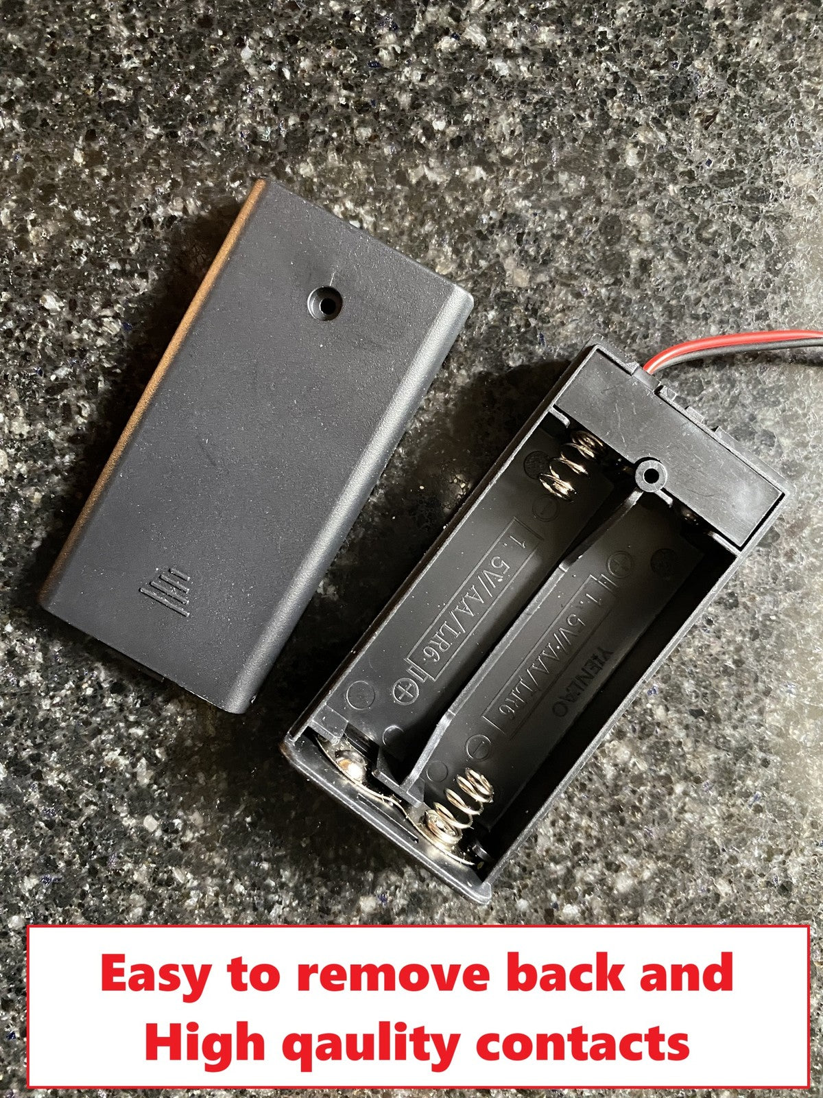 Flashing Dummy Red LED Security Light Alarm Car Bell Box AA Battery with holder
