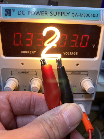 3V LED NUMBERS cob Led Filament DIY models gundam cosplay