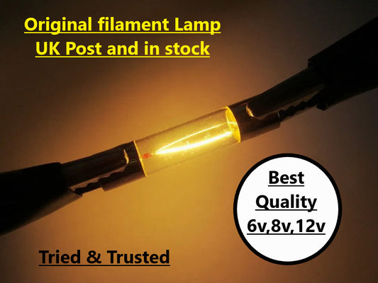 AC DC 6V 8V 12V Incandescent Fuse Style Lamp Pilot Bulb Backlight Snap In