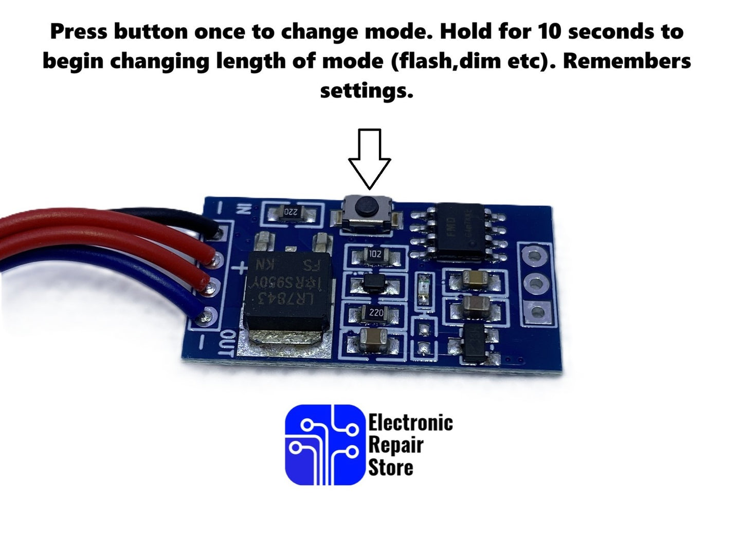 LED Dimmer Flash Fader Module with Memory 3V-12V for Models Railways Gundam