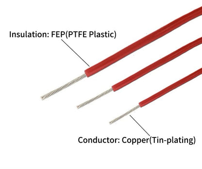 AWG34 AWG26 Super Value 50M Copper tinned wire PTFE stranded Hobby wire for leds
