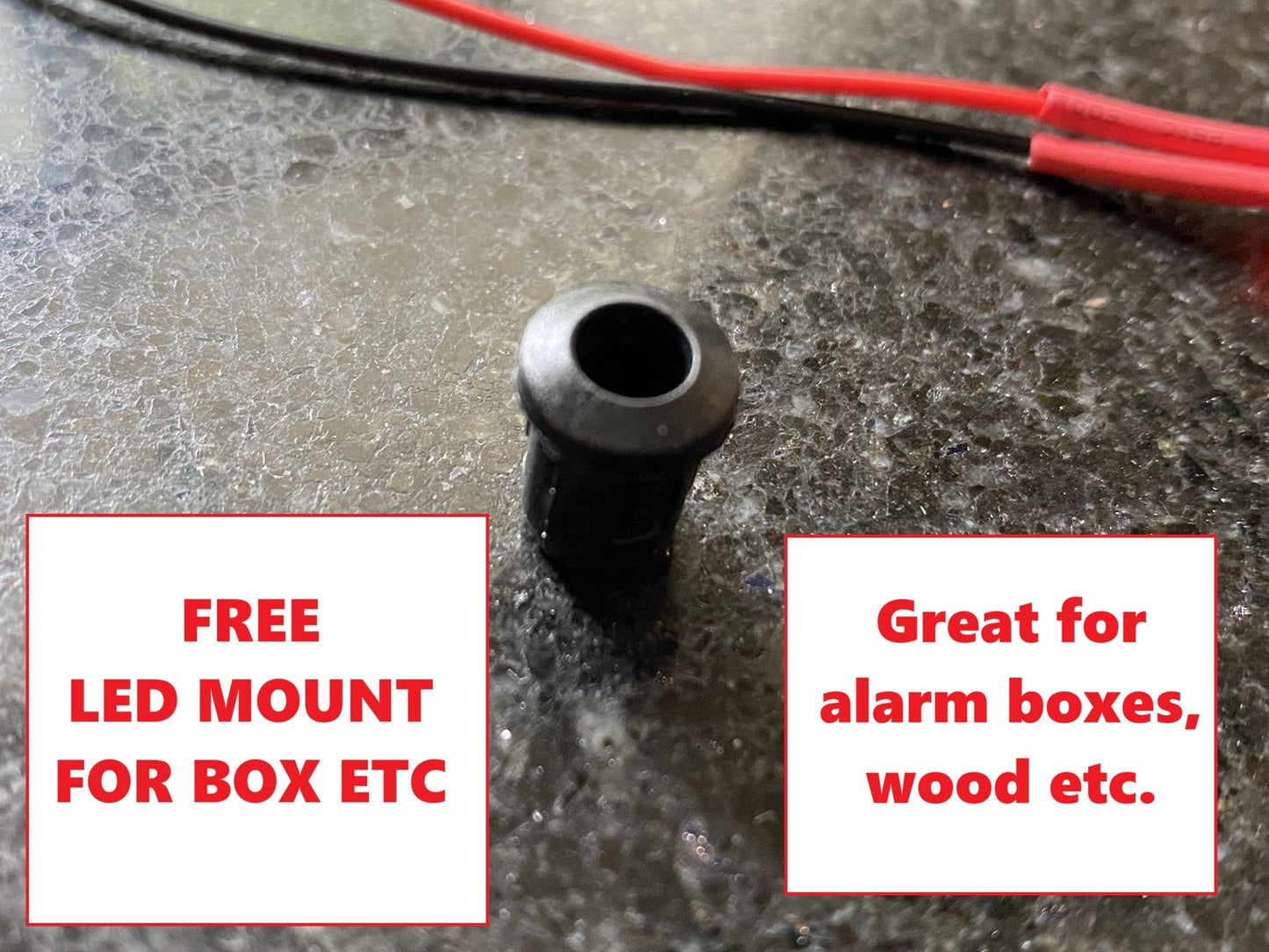 Flashing Dummy Red LED Security Light Alarm Car Bell Box AA Battery with holder