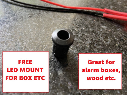 Flashing Dummy Red LED Security Light Alarm Car Bell Box AA Battery with holder