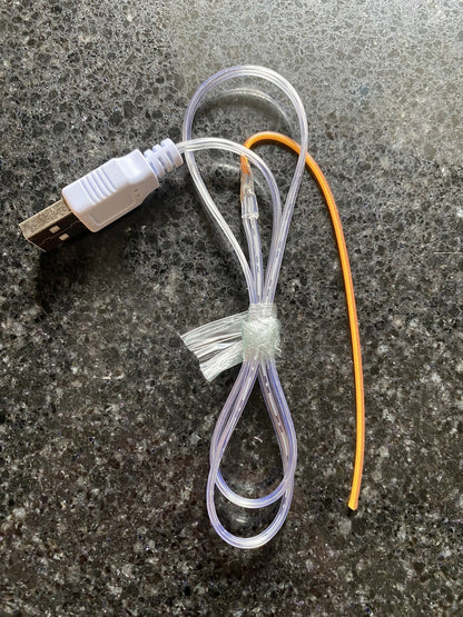 USB Flexible LED Filament Light 5V | 13cm 30cm Noodle Glow | Cosplay Model DIY UK