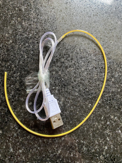 USB Flexible LED Filament Light 5V | 13cm 30cm Noodle Glow | Cosplay Model DIY UK