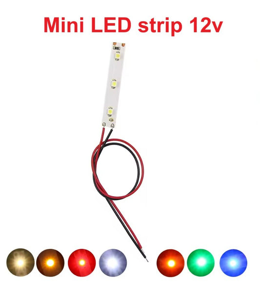 12v Mini LED Lighting Strip for Railway and Models OO HO N gauge UK stock