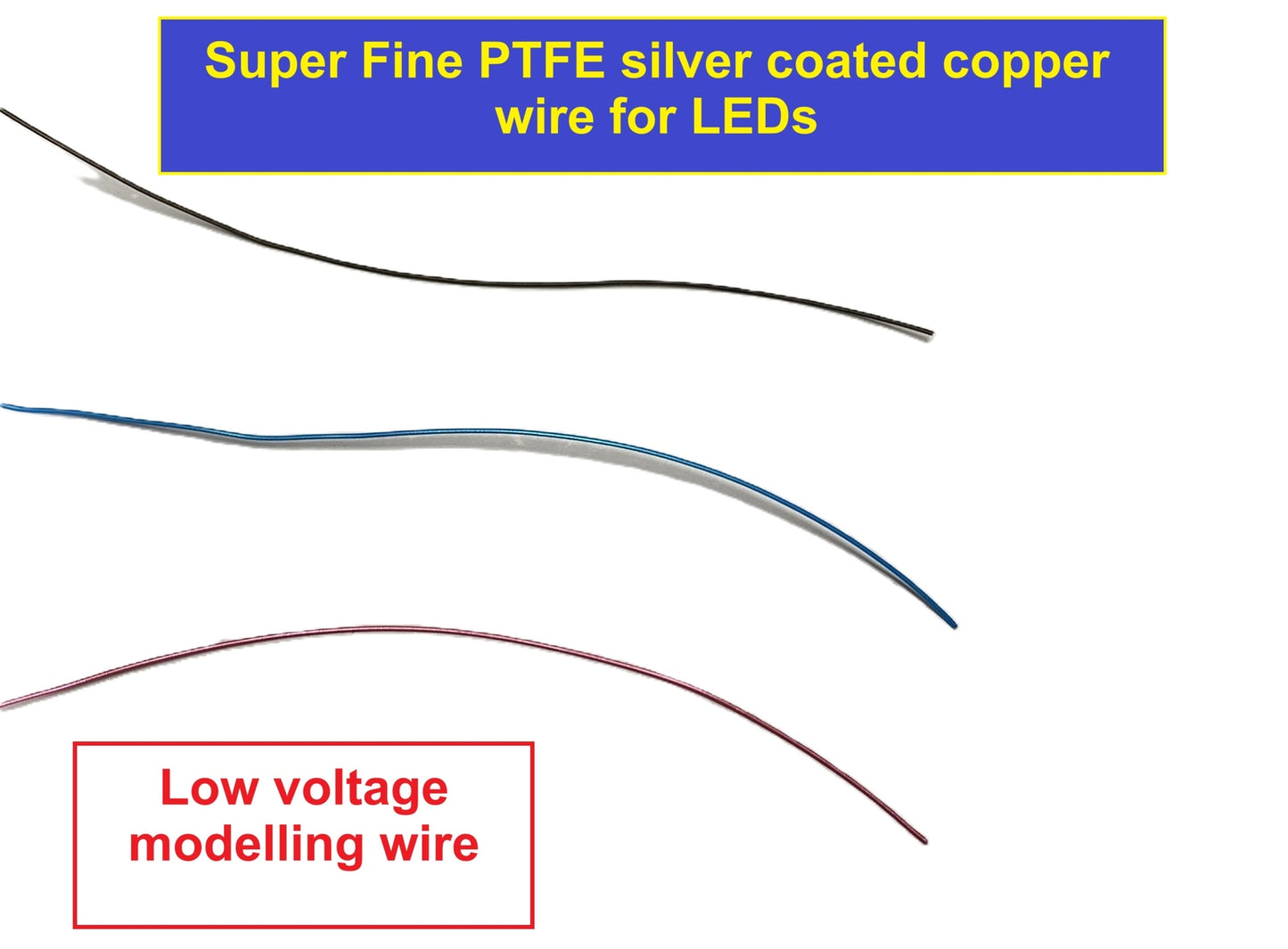 Super fine led wire for modellers modelling per meter AWG26 AWG34