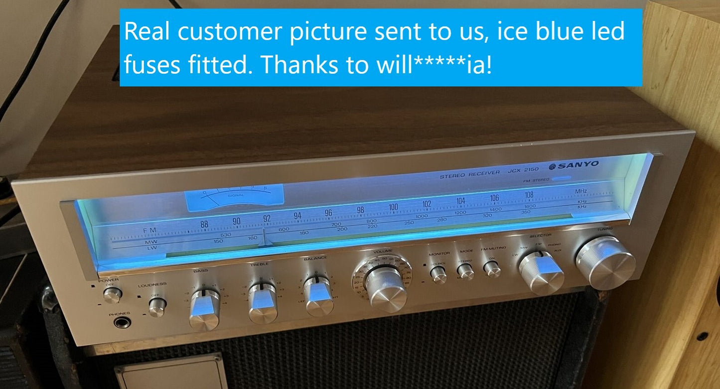 AC DC 6V 8V 12v Festoon LED Fuse Lamp Bulb Warm Cool White Blue Red Green Hifi