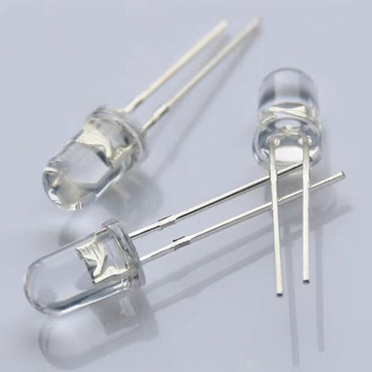 Super Bright LEDs 5mm Red/Blue/Green/White/Yellow Clear Bulb MIX IF YOU WANT
