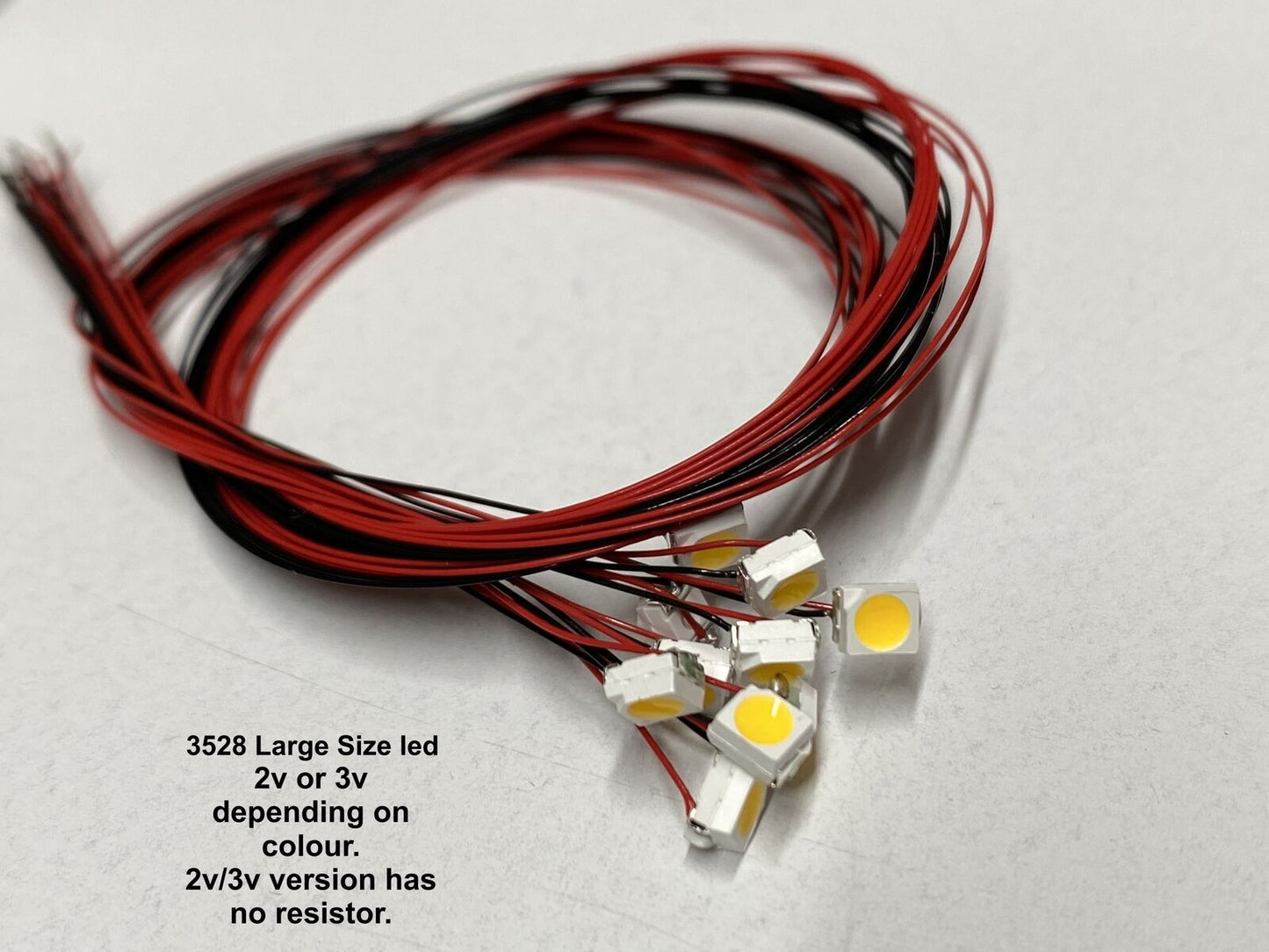 3528 LED wired SMD 3V 12V Large LED Model Trains High Quality UK In stock