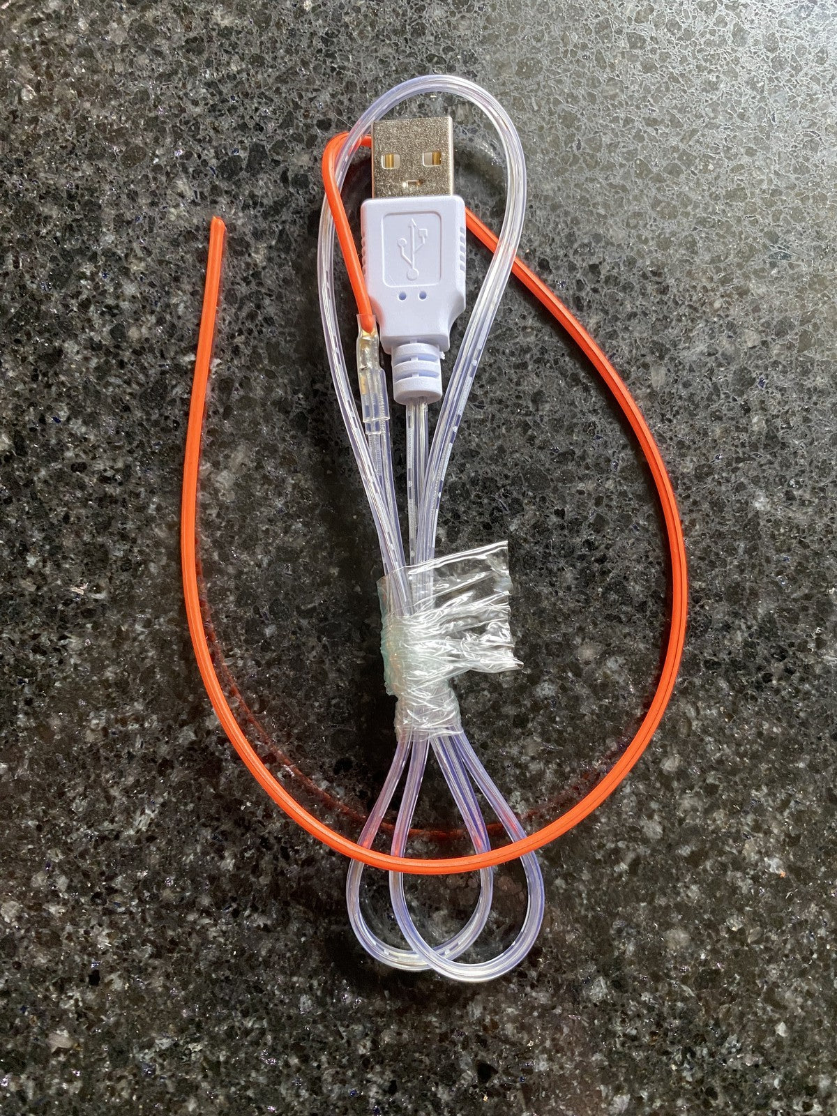 USB Flexible LED Filament Light 5V | 13cm 30cm Noodle Glow | Cosplay Model DIY UK