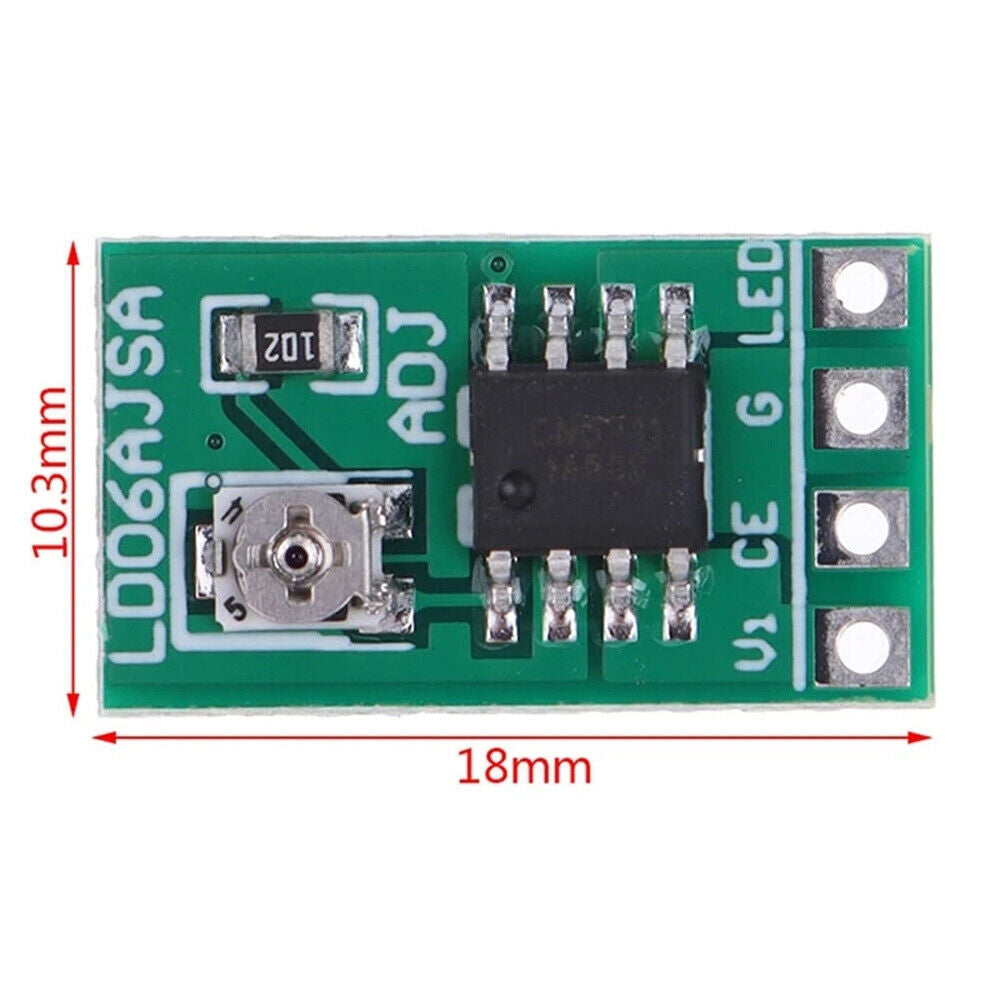DC 3V 3.7V 5V 6V LED Driver 30-1500MA Constant Current Adjustable Module PWM