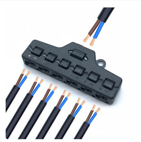 6 Ports Out Box Splitter Quick Connect Low Voltage Wire Splitter Distribution