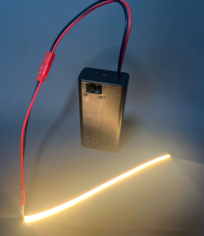 1 or 2 Flexible LED COB Filament Light AA Battery Powered Hobby Cosplay Models
