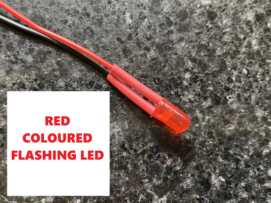 Flashing Dummy Red LED Security Light Alarm Car Bell Box AA Battery with holder