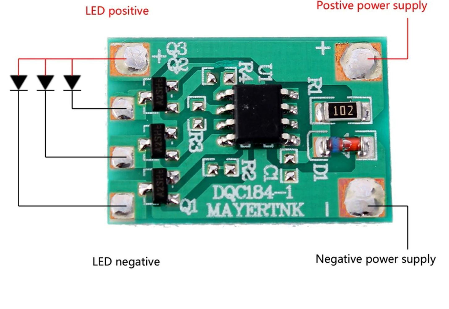 Breathing Fading Gradient PCB for LEDs and models railways etc 3 to 12v
