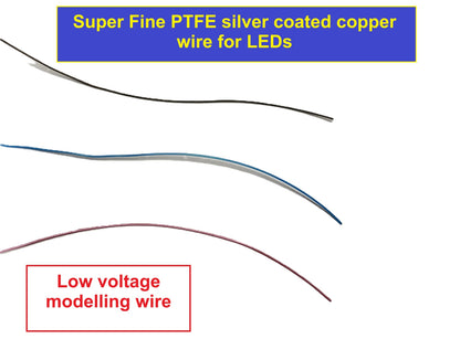 Super fine led wire for modellers modelling per meter AWG26 AWG34