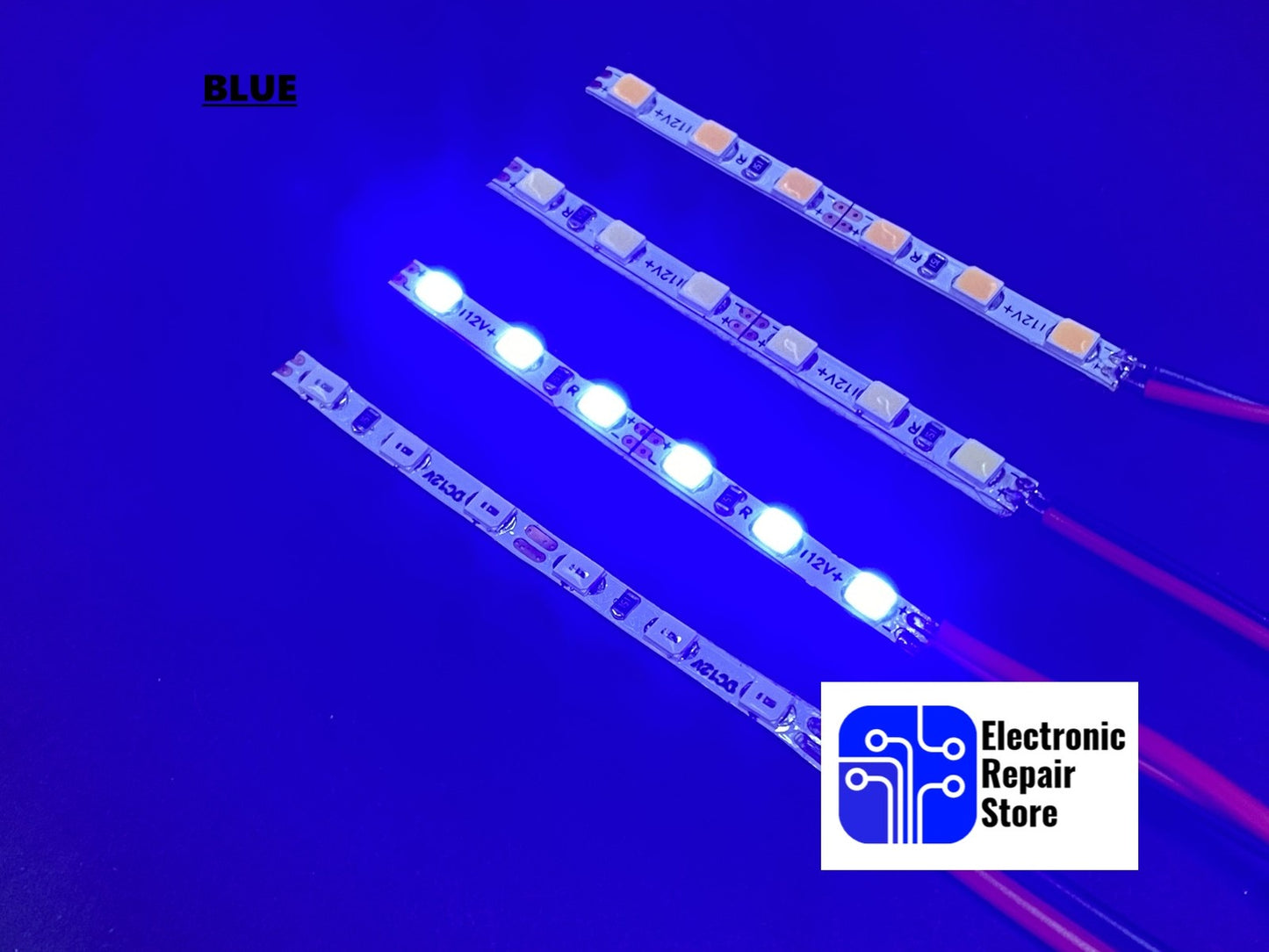 Miniature 12v 3mm LED Strip Thin For Models Railways Colours Warm Cool White UK