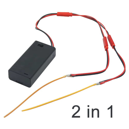 1 or 2 Flexible LED COB Filament Light AA Battery Powered Hobby Cosplay Models