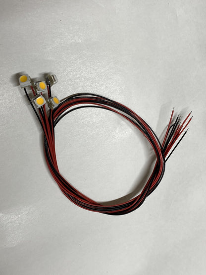 5V 9V 12V 3528 ready to go LED various colours small footprint for models trains