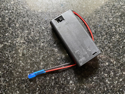 Flashing Dummy Red Green Blue White LED Security Light Alarm Car AA Battery Box