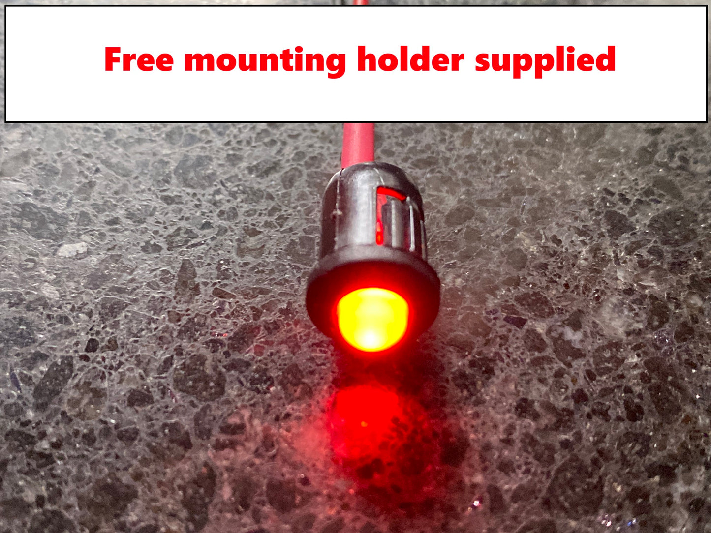 Flashing 9V Dummy Red LED Security Light Alarm Car Bell Box Battery with holder