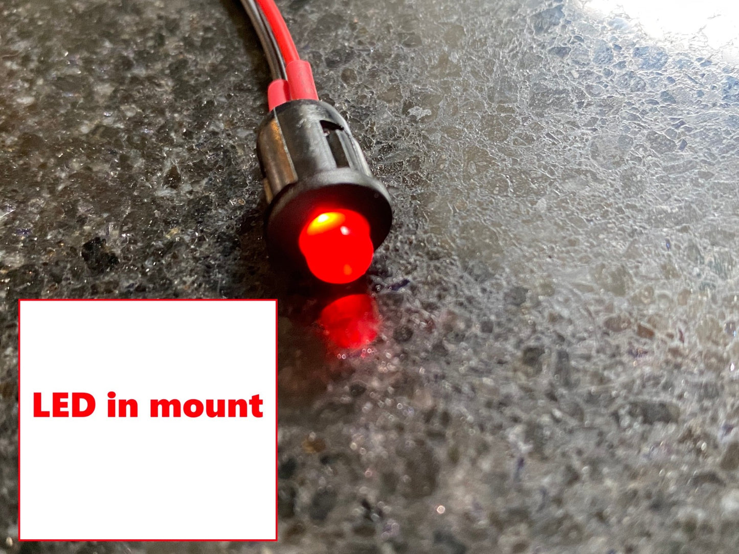 12V Flashing Fake Alarm LED + Bezel | Dummy Security Light Car Van Shed Caravan