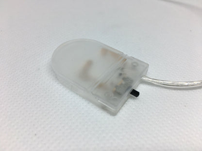 2 Pack Black White Clear Single 3v 2 Double 6v CR2032 Battery Holders wired