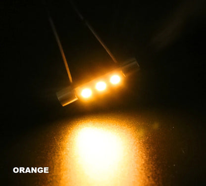 AC DC 6V 8V 12v Festoon LED Fuse Lamp Bulb Warm Cool White Blue Red Green Hifi