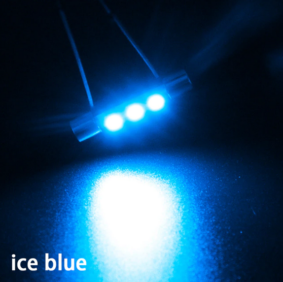 AC DC 6V 8V 12v Festoon LED Fuse Lamp Bulb Warm Cool White Blue Red Green Hifi