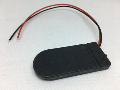 2 Pack Black White Clear Single 3v 2 Double 6v CR2032 Battery Holders wired
