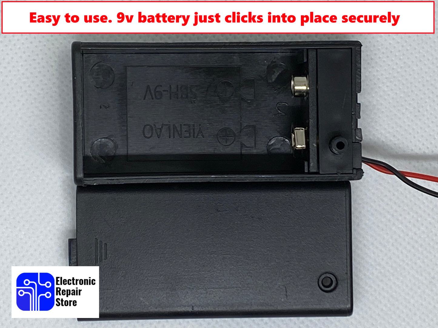 Flashing 9V Dummy Red LED Security Light Alarm Car Bell Box Battery with holder