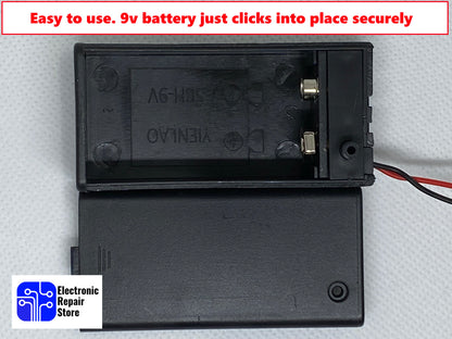 Flashing 9V Dummy Red LED Security Light Alarm Car Bell Box Battery with holder