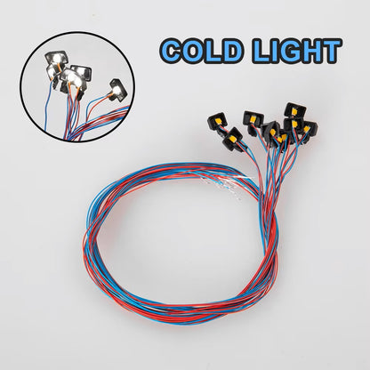 5x Prewired SMD LED Lights 3V Warm White HO OO Gauge Model Railway Diorama Lamps