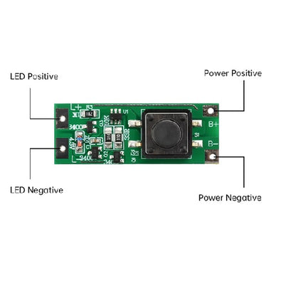 Fast Flash flashing pcb unit with two brightness modes 3v to 12v