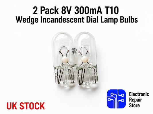 8V 300mA T10 Wedge Incandescent Dial Lamp Bulbs for Pioneer Marantz Kenwood  Des