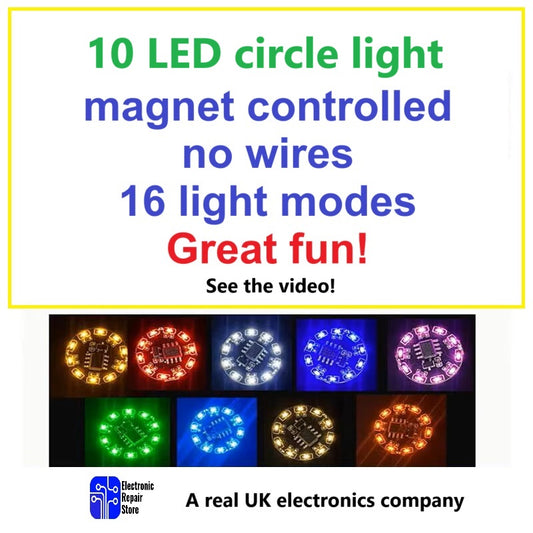 10 LED light magnetic switch controlled with 16 modes wireless trains models