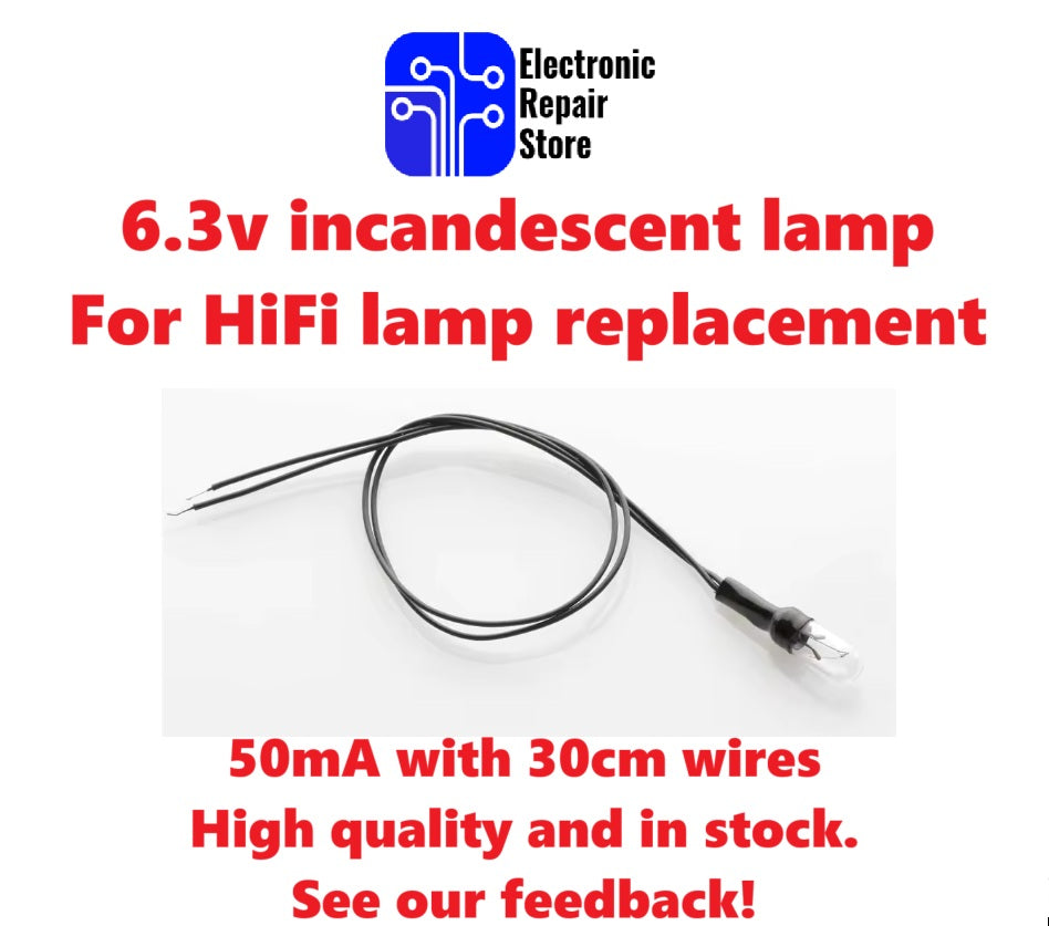 6.3V 6V 50mA Incandescent Lead Wire Lamp Bulb Fit Pioneer Marantz Dial Pointer Scale